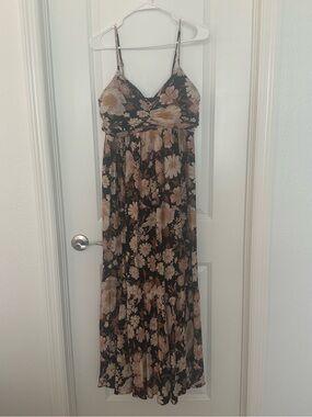 Black Floral Maxi Dress